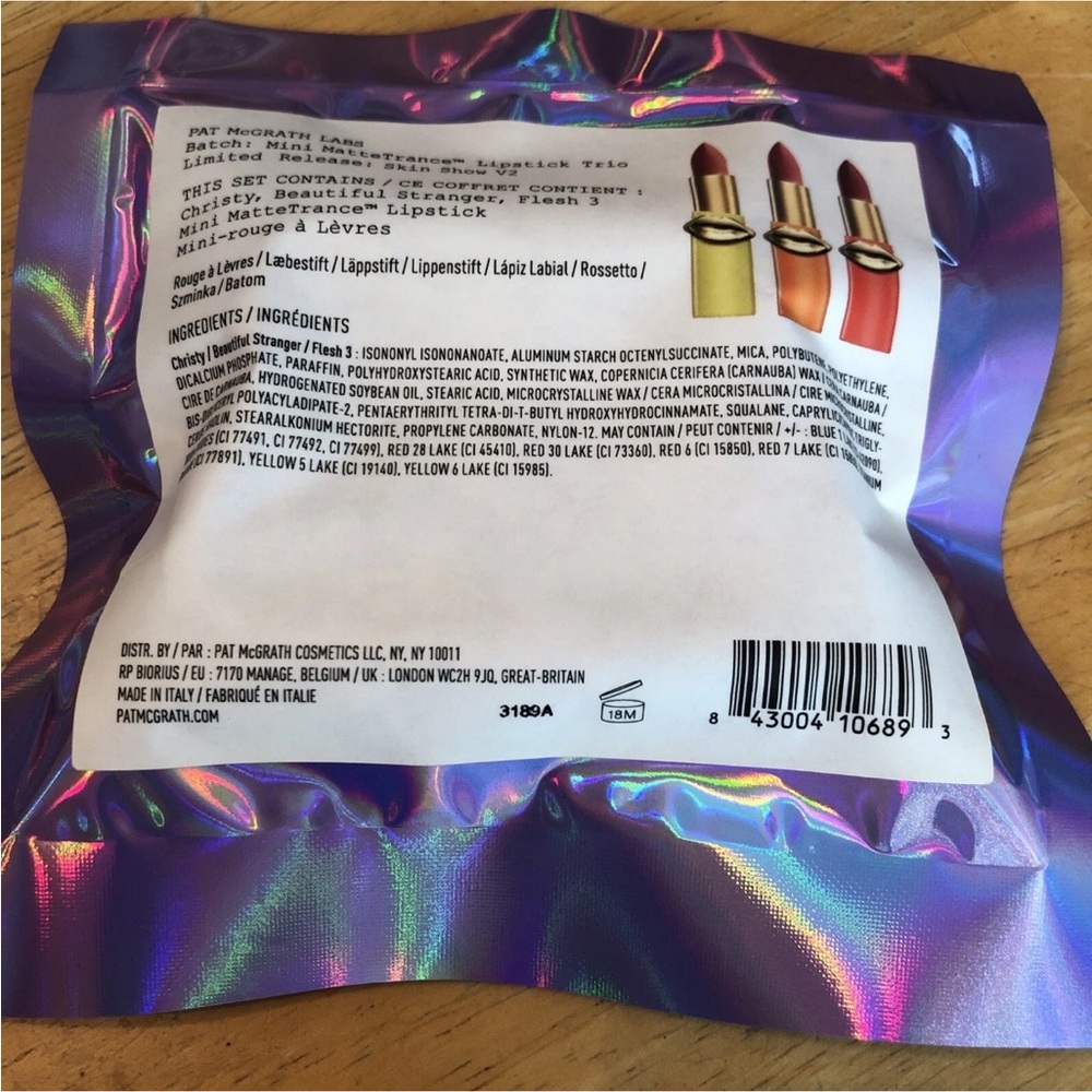 Pat McGrath Labs Mini Matte Trance Lipstick Trio Skin Show V2 Sealed NIB - Picture 8 of 12